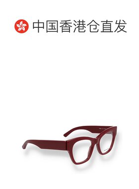 香港直邮BALENCIAGA 女士眼镜 BB0263O004 CO 红色 BB0263O