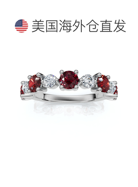 自营pompeii31Ct Sylvia Ruby & Diamond Anniversary Ring Gold