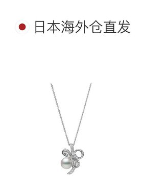 日潮跑腿Mikimoto御木本女士吊坠18K白金造型独特时尚潮流珍珠