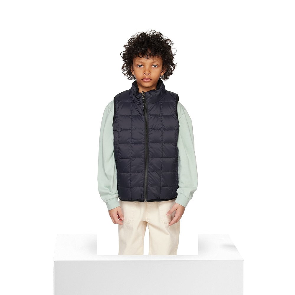 1h可退 潮奢 TAION 女童 黑色双面绗缝儿童羽绒马甲童装 TAIONKR0 - 图3