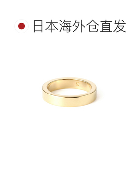 日本直邮Maison Margiela 男士金戒指LOGO REFERENCE RING 4 MM