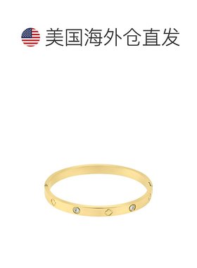 自营adorniaTarnish Resistant 14k Gold Plated CZ and Clover B