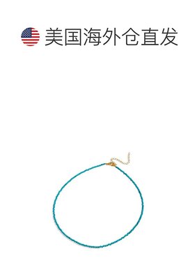 自营SAVVY CIE JEWELS蓝色绿松石石头项链绿色 美国奥莱直发