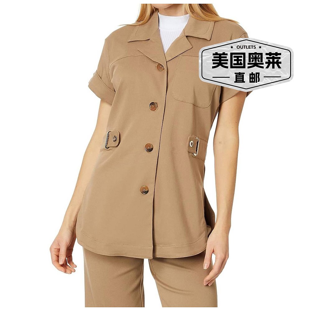 lysseValley Elasticated Waist Jacket In Pecan - pecan 【美国 - 图0