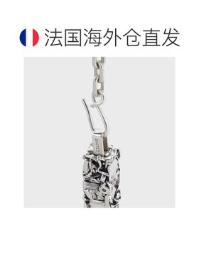 自营欧洲直邮CELINE思琳 Cesar Project男女同款银色镀铑纯银项链