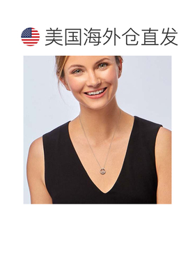 自营Ross-Simons Diamond Peace Sign Pendant Necklace in Sterl