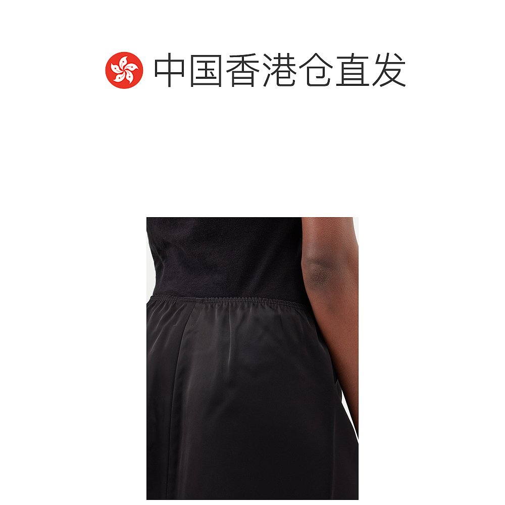 香港直邮潮奢 LESET 女士Barb 缎面迷你半身裙 - 图1