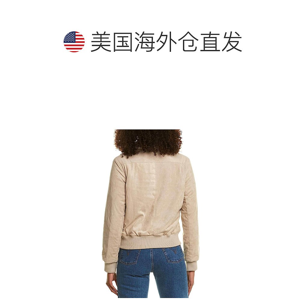 cupcakes and cashmereKendal Reversible Bomber Jacket In Cafe - 图1