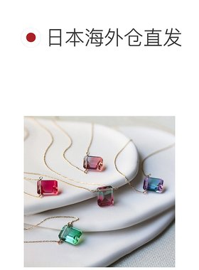 1h可退 日本直邮cui-cui 双色水晶项链 K10YG 783567cuicui