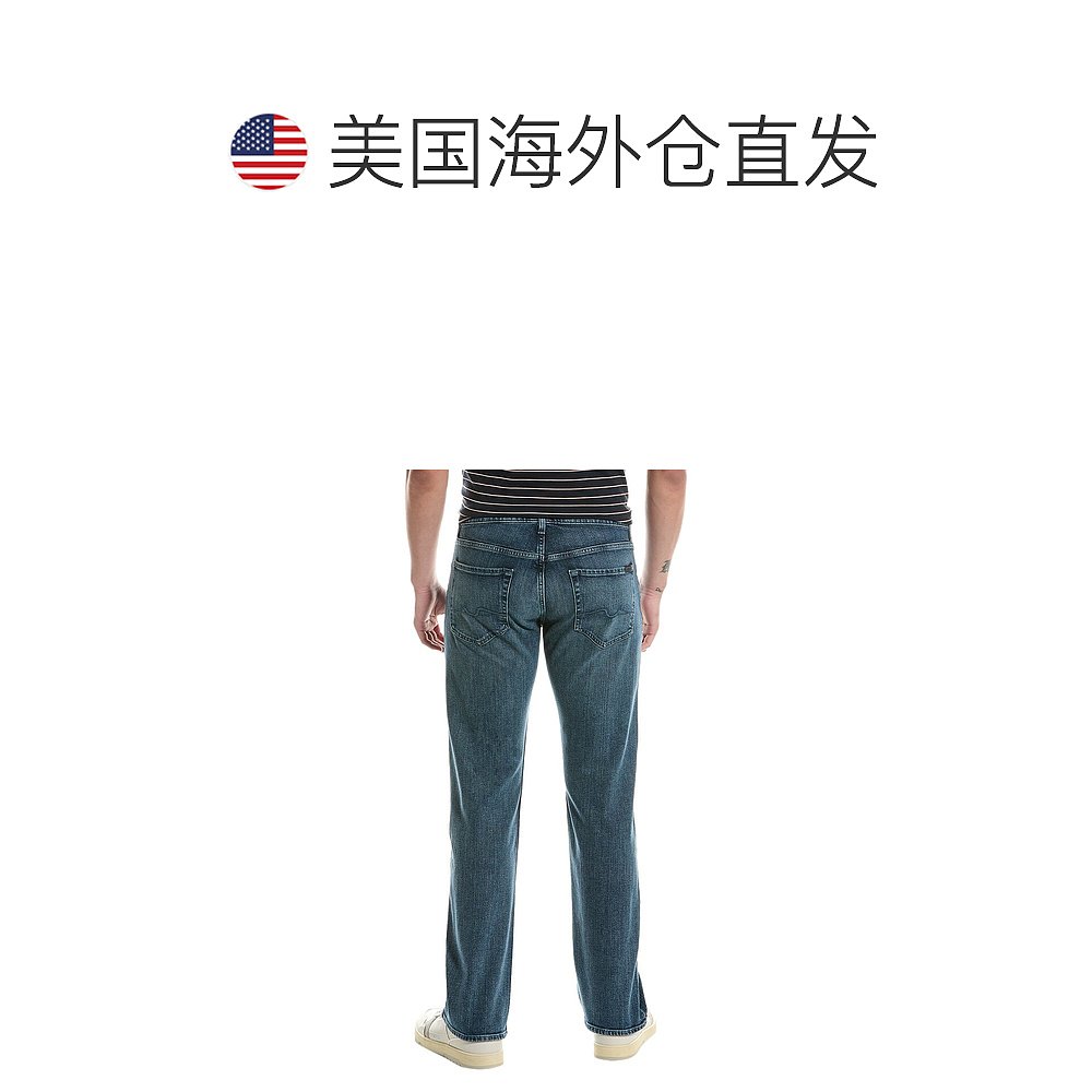 7 For All Mankind Austyn Sundance 休闲直筒牛仔裤 - 蓝色 【美 - 图1