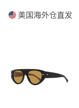 自营 Boss 男士平顶太阳镜 1443S SDK70 黑色/棕褐色 56 毫米 - s