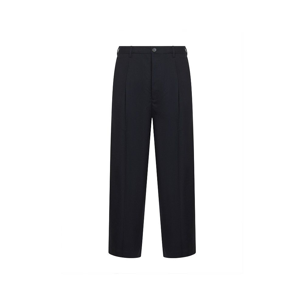 1h可退 MARNI 男士休闲裤 PUMU0282U0TW83900B99 AW2025 黑色羊毛 - 图0