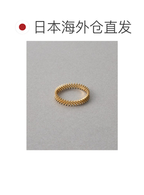 1h可退 日本直邮ete 女士 18K黄金蕾丝线条戒指 210436