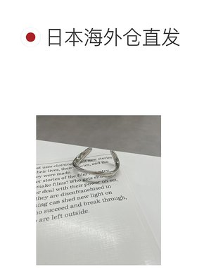 1h可退 日本直邮Loungedress 男女通用金属光泽简约粗线条手镯 LD