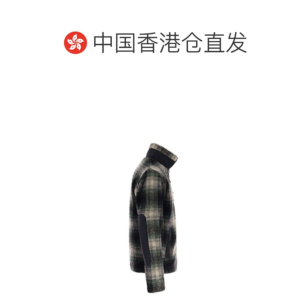香港直邮潮奢 Woolrich 男士GIACCA HOMBRE 毛毛拉链灰色夹克 - 图1