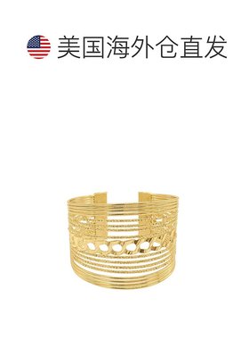 自营 adornia14k 镀金多股袖口手链 - 金色 美国奥莱直发