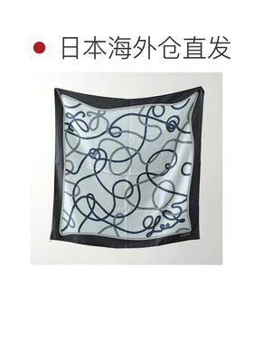 日本直邮LOEWE 罗意威 女士丝巾 FSA1SS7X07 双面丝绸斜纹布 Anag