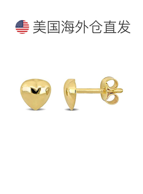 自营 14k 金 Mimi & Max 心形耳钉 - 黄色 配饰 美国奥莱直发