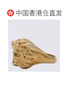 香港直邮VERSACE 男士戒指 10040651A006203J000 SS2024黄色配饰