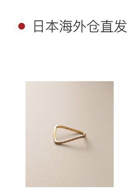 日潮跑腿COCOSHNIK K10钻石S形方形戒指 405-66359