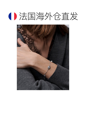 自营欧洲直邮Dior迪奥 CD Disco 女士银色/白色金属树脂珍珠水晶
