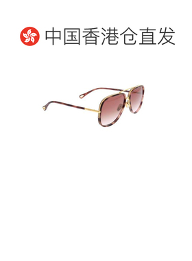 香港直邮CHLOÉ 女士眼镜 CH0382S004 SS2026 粉红色 飞行员太阳镜