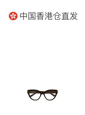 香港直邮BALENCIAGA 女士眼镜 BB0436O002 CO 黑色 几何平光镜