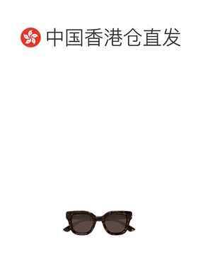 香港直邮GUCCI 女士太阳镜 GG1828S002 SS2025 棕色 几何框太阳镜