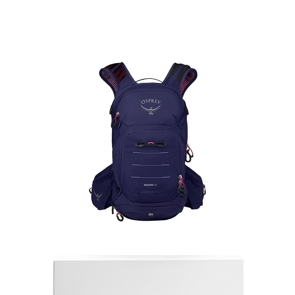 香港直邮OSPREY女款14L Raven品牌徽标户外包尼龙 深紫红 - 图3
