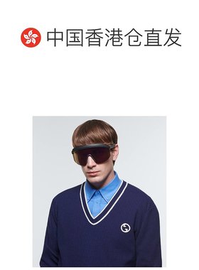 1h可退 香港直邮潮奢 Gucci 古驰 男士 GG 面具太阳眼镜 colorful