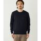 Japan direct mail SHIPS machine washable 14-gauge plain knitted crew neck sweater