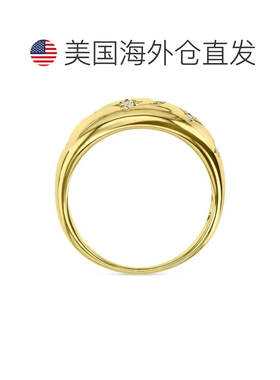 【美国直邮】macy's 通用 戒指纯银月亮镀金珠宝锆石手表