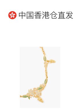 1h可退 香港直邮潮奢 ZIMMERMANN 女士 镀金水晶项链 5473S24GOLD