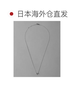 日本直邮ete女士PT900白色托帕石项链 高级鉑金镶嵌 独特设计 现