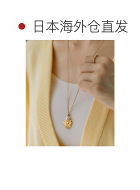 日本直邮ear PAPILLONNER 女士 不过敏不锈钢 花朵长款项链 淡水