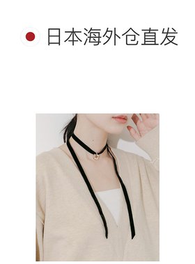 1h可退 日本直邮官方授权 SMELLY 方形吊坠天鹅绒颈圈项链