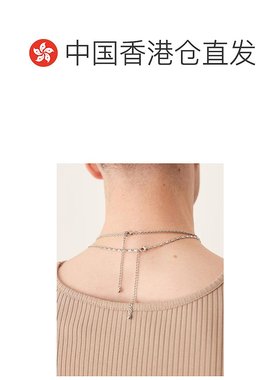 1h可退 香港直邮潮奢 ASOS 男士 设计混合链条项链(2件套)(银色)