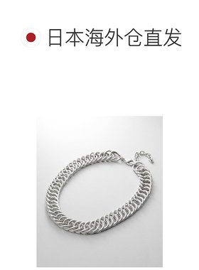 1h可退 日本直邮COCOSHNIK 女士 银饰 立体双弧空心项链 76731413