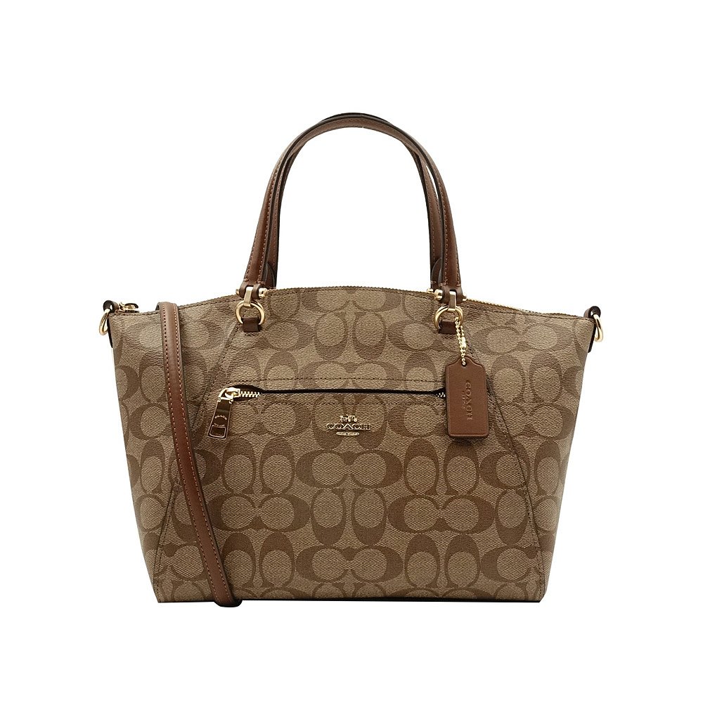 天猫国际海外仓直购美国直邮 COACH 蔻驰 经典热销款女士印花小号单肩手提斜挎饺子包0