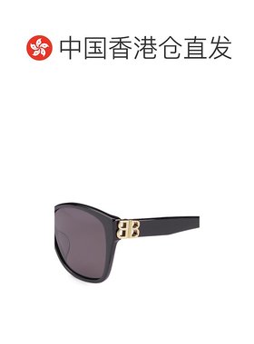 1h可退 香港直邮BALENCIAGA 女士太阳镜 BB0135SA001BLACK