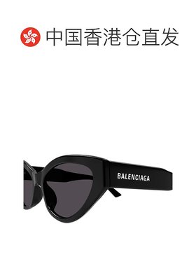 香港直邮BALENCIAGA 女士太阳镜 BB0306S001-10 CO 黑色巴黎世家