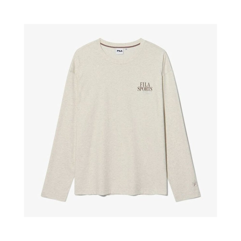 韩国直邮FILA Whella FILA 图案长袖 T 恤 斐乐FS253RL01X002290 - 图0