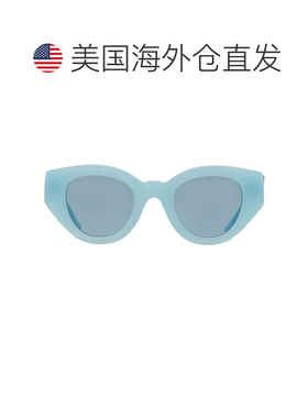 自营Burberry Meadow Blue Cat Eye Ladies Sunglasses BE4390F 4