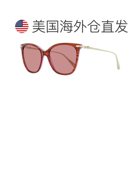 自营Longchamp Women's Rounded Square Sunglasses LO757S 607 S