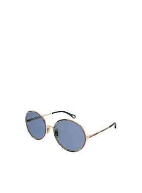 CHLOÉ 女士眼镜 CH0100S001GBB SS2026 蓝色 微标太阳镜