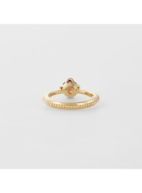 日潮 agete 阿卡朵＜1月诞生石＞K10石榴石婴儿戒指红色 均码