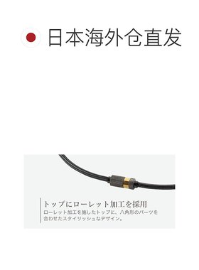 【日本直邮】法藤项链 RAKUWA 磁力颈纹 滚花 黑色/金色 50cm男装