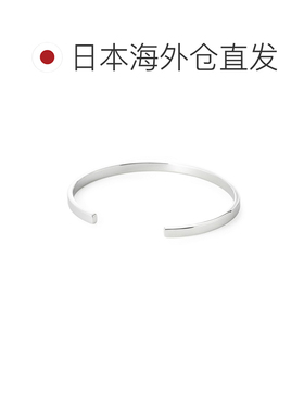日本直邮Maison Margiela 女士银色手镯LOGO REFERENCE CUFF 4 毫