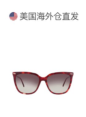 自营Calvin Klein Grey Gradient Butterfly Ladies Sunglasses C