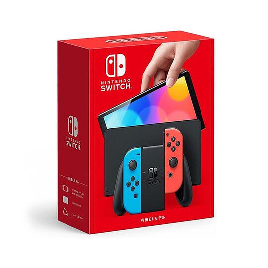 Japanese direct mail Nintendo Nintendo switch NS OLED screen 7-inch red and blue/white handle host